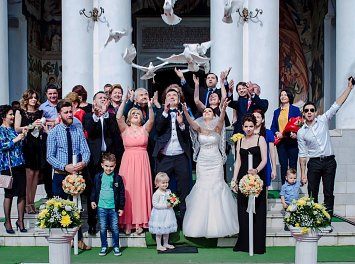 Porumbei albi Nunta Ploiesti